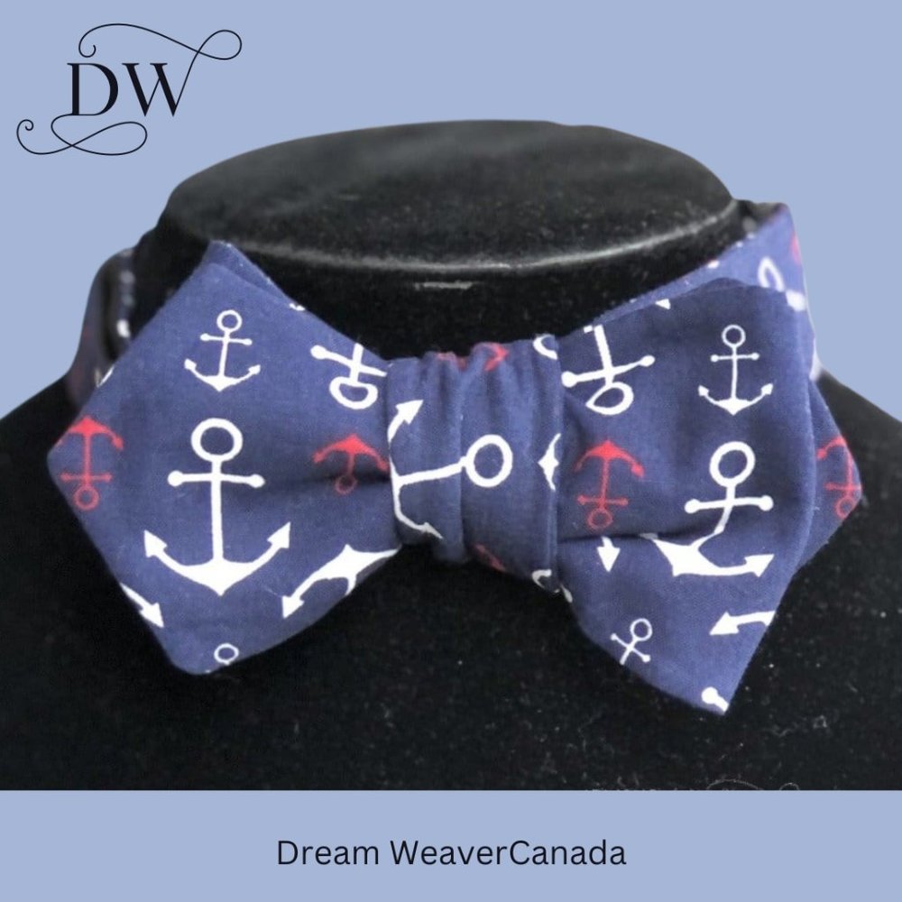 Anchor's Away Bow Tie | Navy
